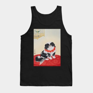 Japanese Chin by Ohara Koson Tank Top